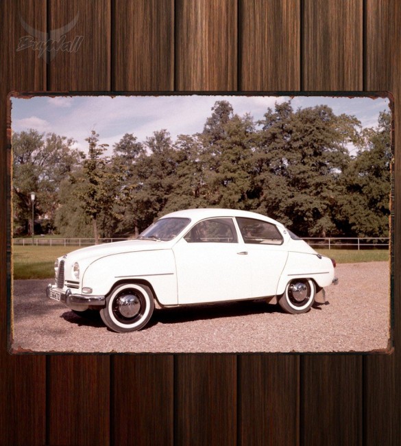 Металлическая табличка Saab 96 582 Металлическая табличка Saab 96 582